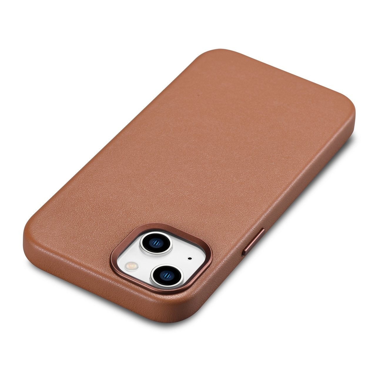 iCarer Case Lædercover til iPhone 14 Plus Brun (MagSafe-kompatibel)