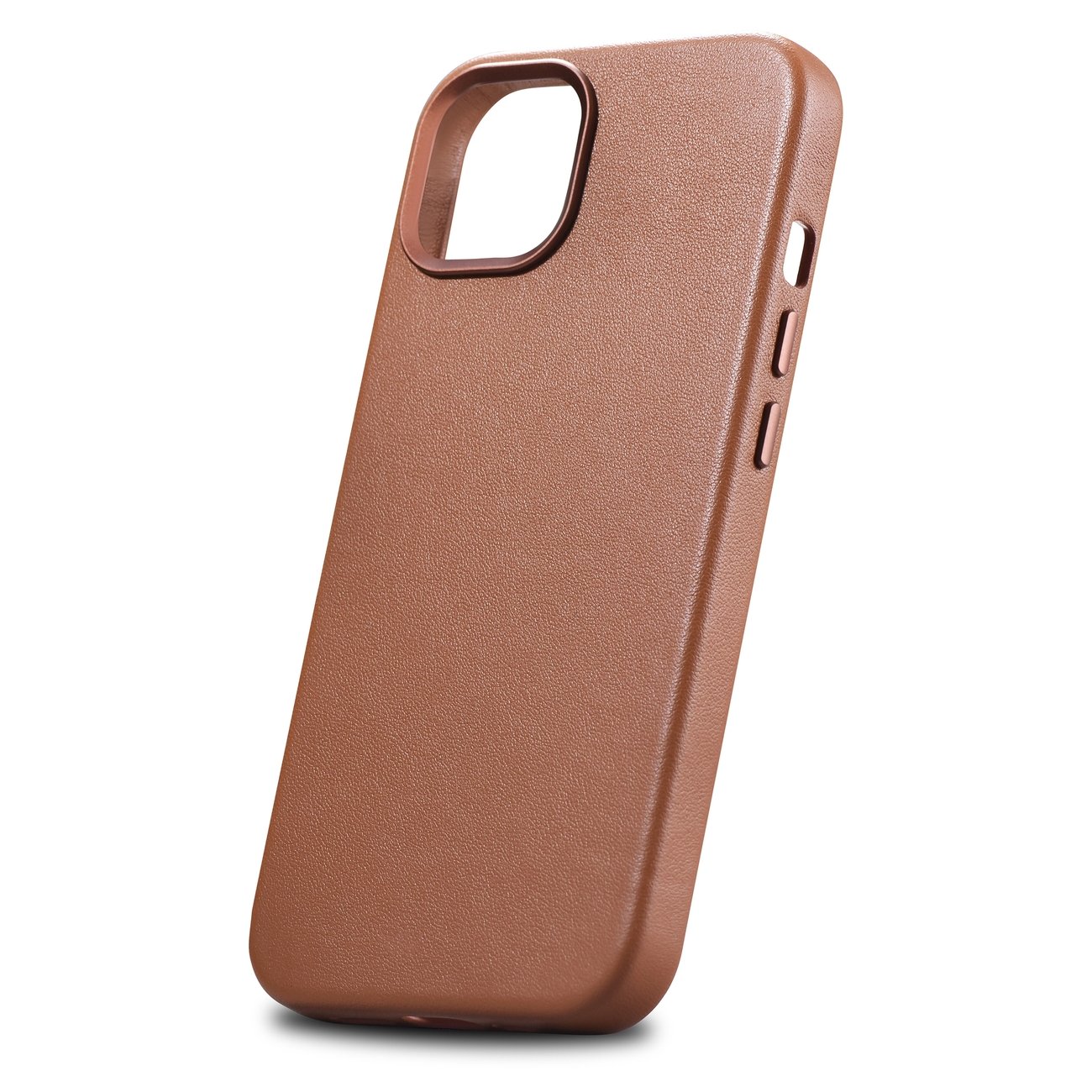 iCarer Case Lædercover til iPhone 14 Plus Brun (MagSafe-kompatibel)