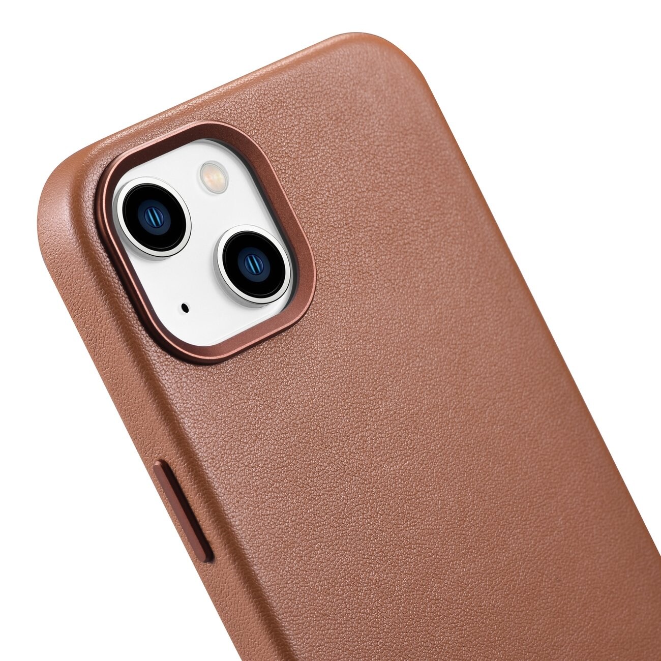 iCarer Case Lædercover til iPhone 14 Plus Brun (MagSafe-kompatibel)