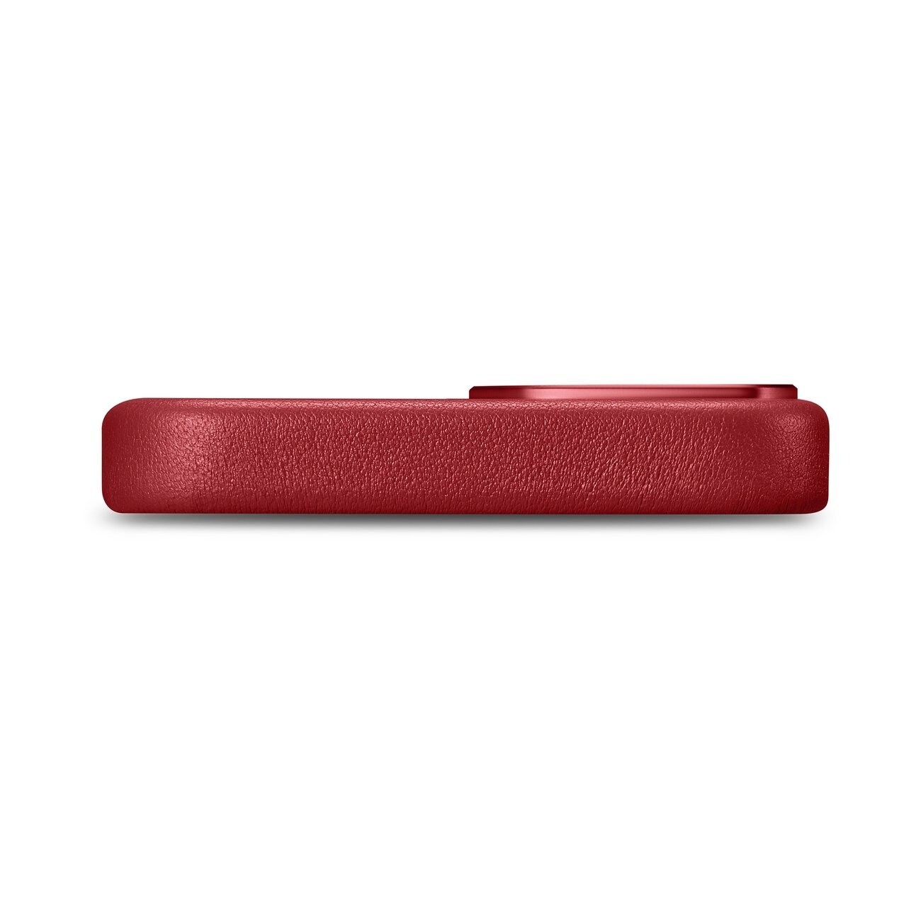 iCarer Case Læderetui i naturlæder til iPhone 14 Plus rød (kompatibel med MagSafe)