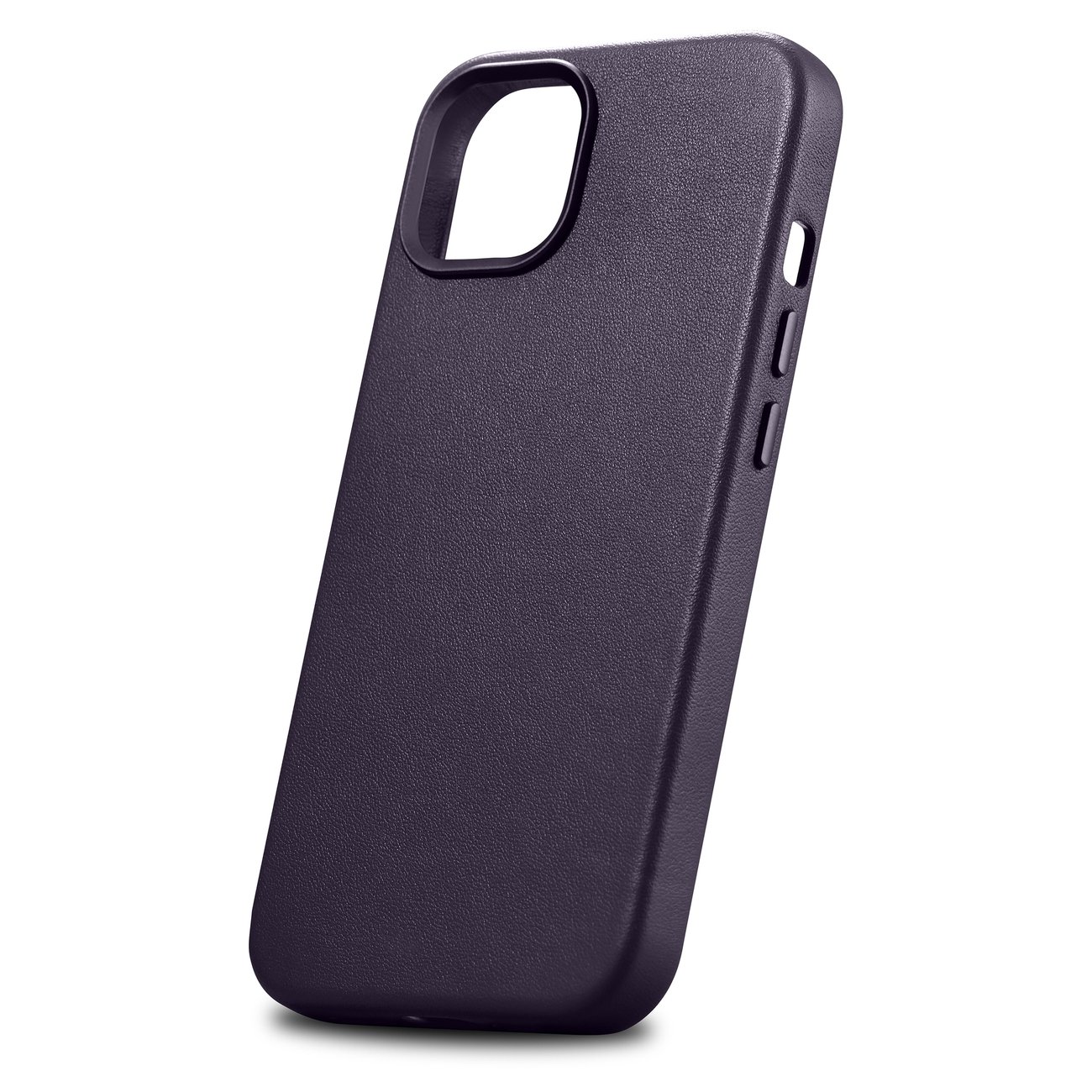 iCarer Case Lædercover til iPhone 14 Plus Mørk Lilla (MagSafe-kompatibel)