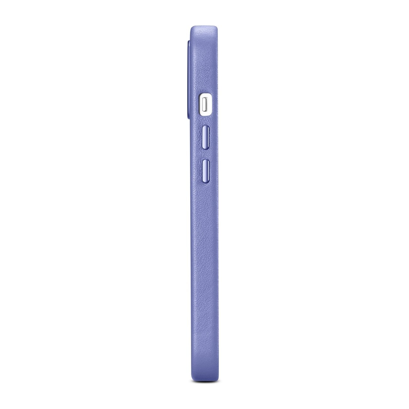 iCarer Case lædercover ægte læder iPhone 14 Plus lyslilla (MagSafe-kompatibel)