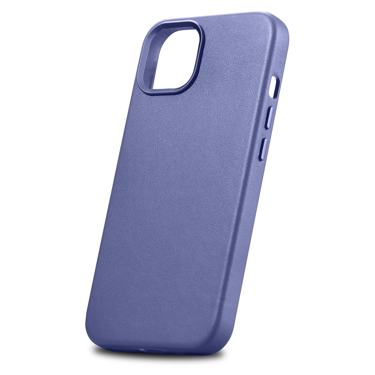 iCarer Case lædercover ægte læder iPhone 14 Plus lyslilla (MagSafe-kompatibel)
