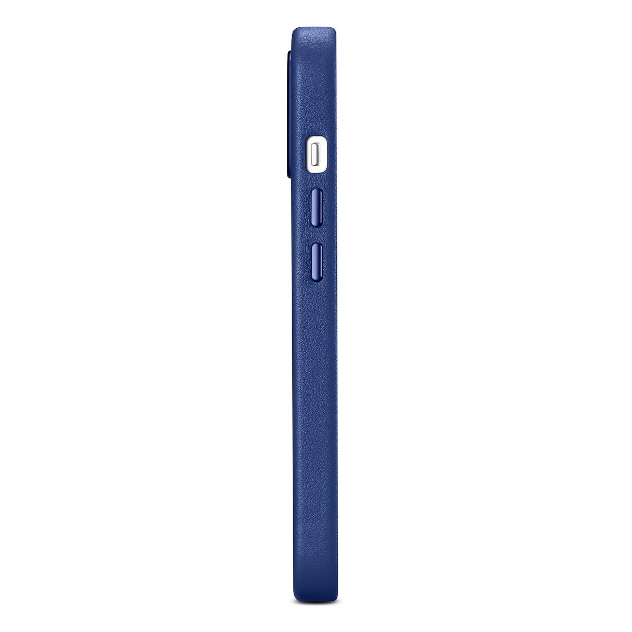 iCarer Case Lædercover til iPhone 14 Plus ægte læderetui blå (kompatibel med MagSafe)