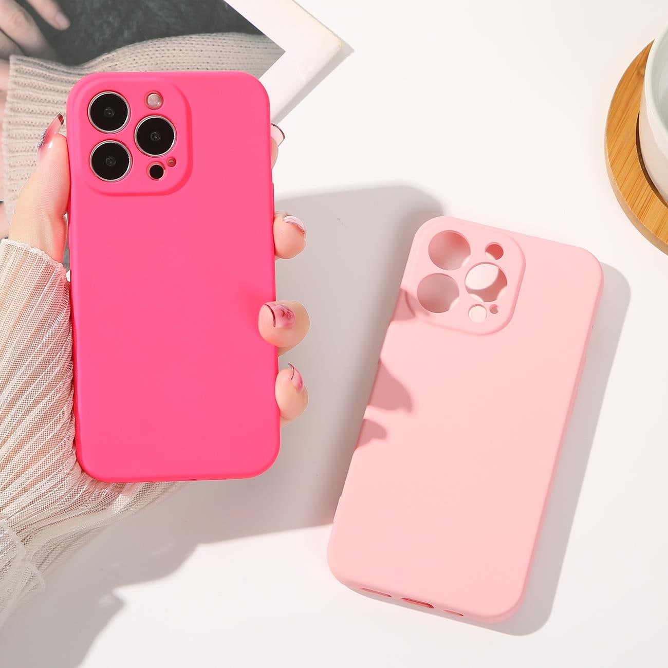 Silikoneetui iPhone 14 Plus silikoneovertræk lyseblå