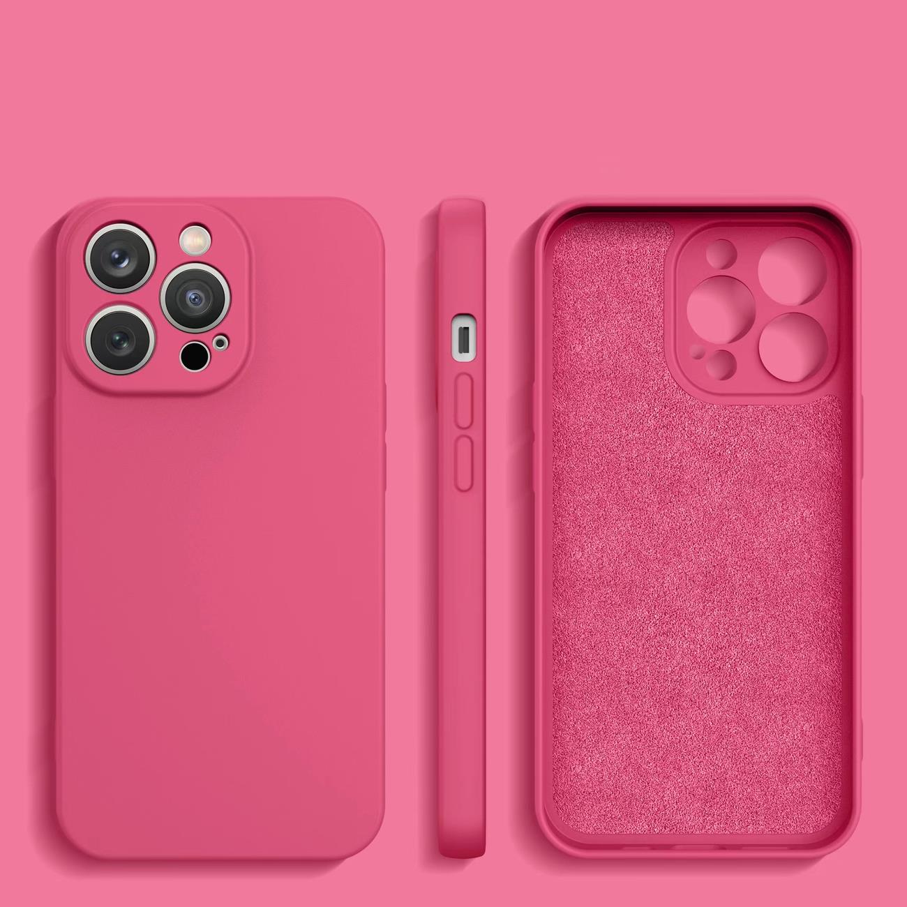 Silikoneetui iPhone 14 Plus silikoneetui fuchsia