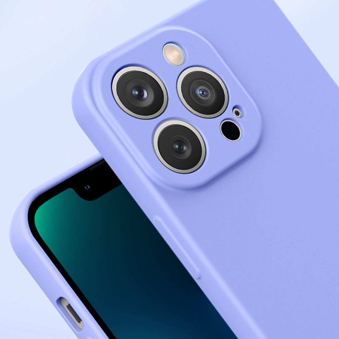 Silikoneetui iPhone 14 Plus silikoneetui lilla