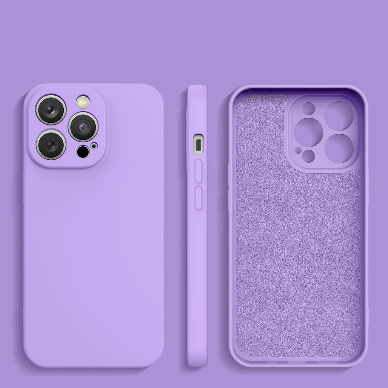 Silikoneetui iPhone 14 Plus silikoneetui lilla