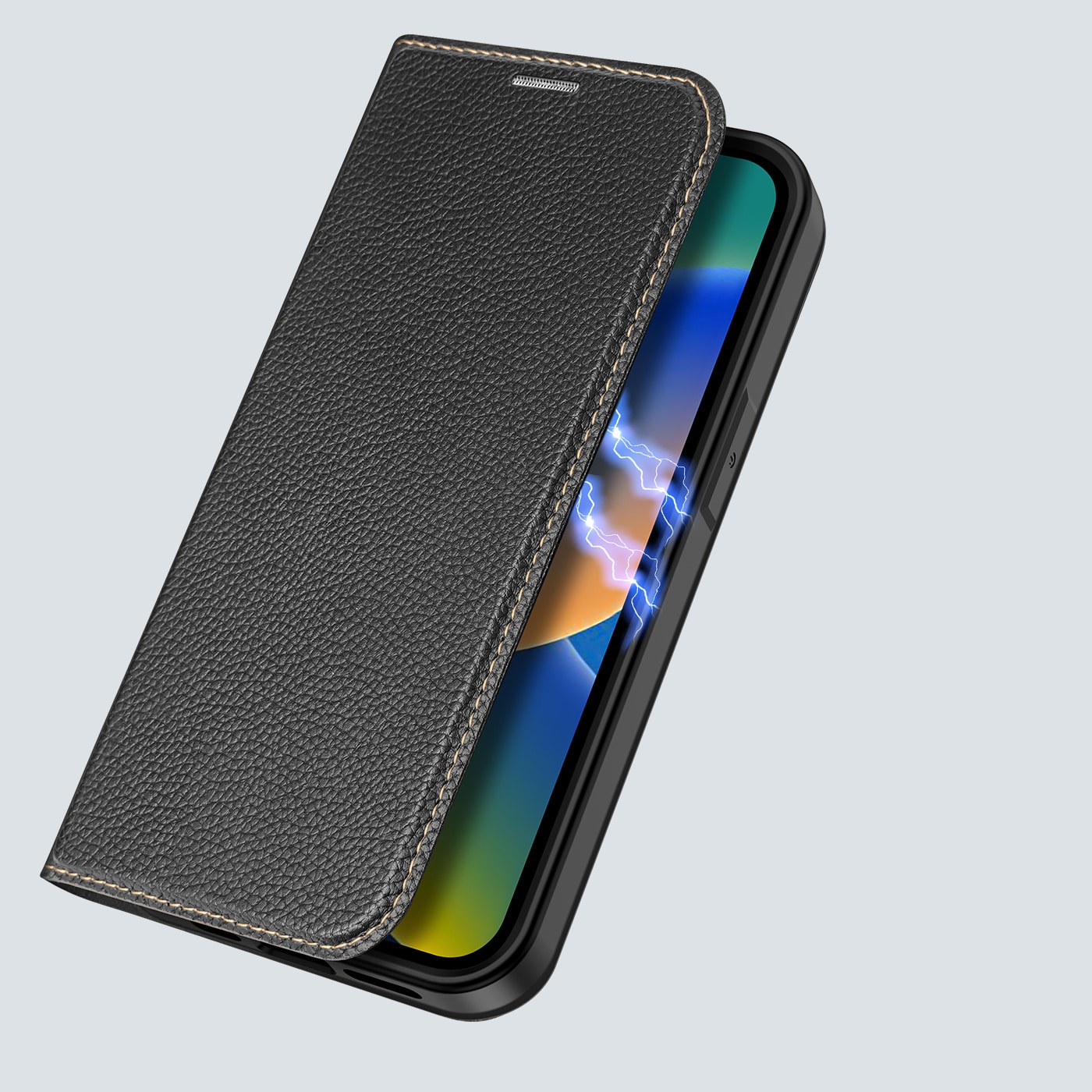 Dux Ducis Skin X2-etui til iPhone 14 Plus-etui med magnetisk klap sort
