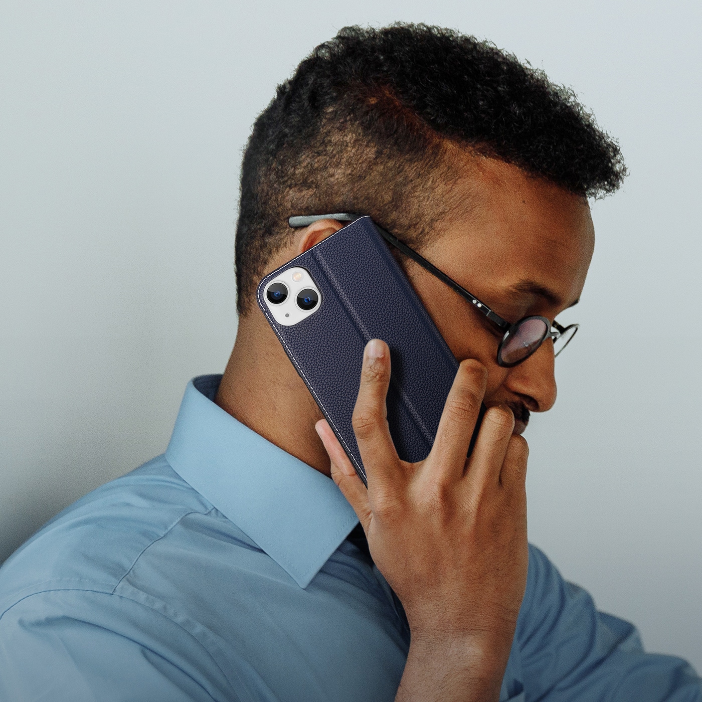 Dux Ducis Skin X2-etui til iPhone 14 Plus-etui med magnetisk klap blå