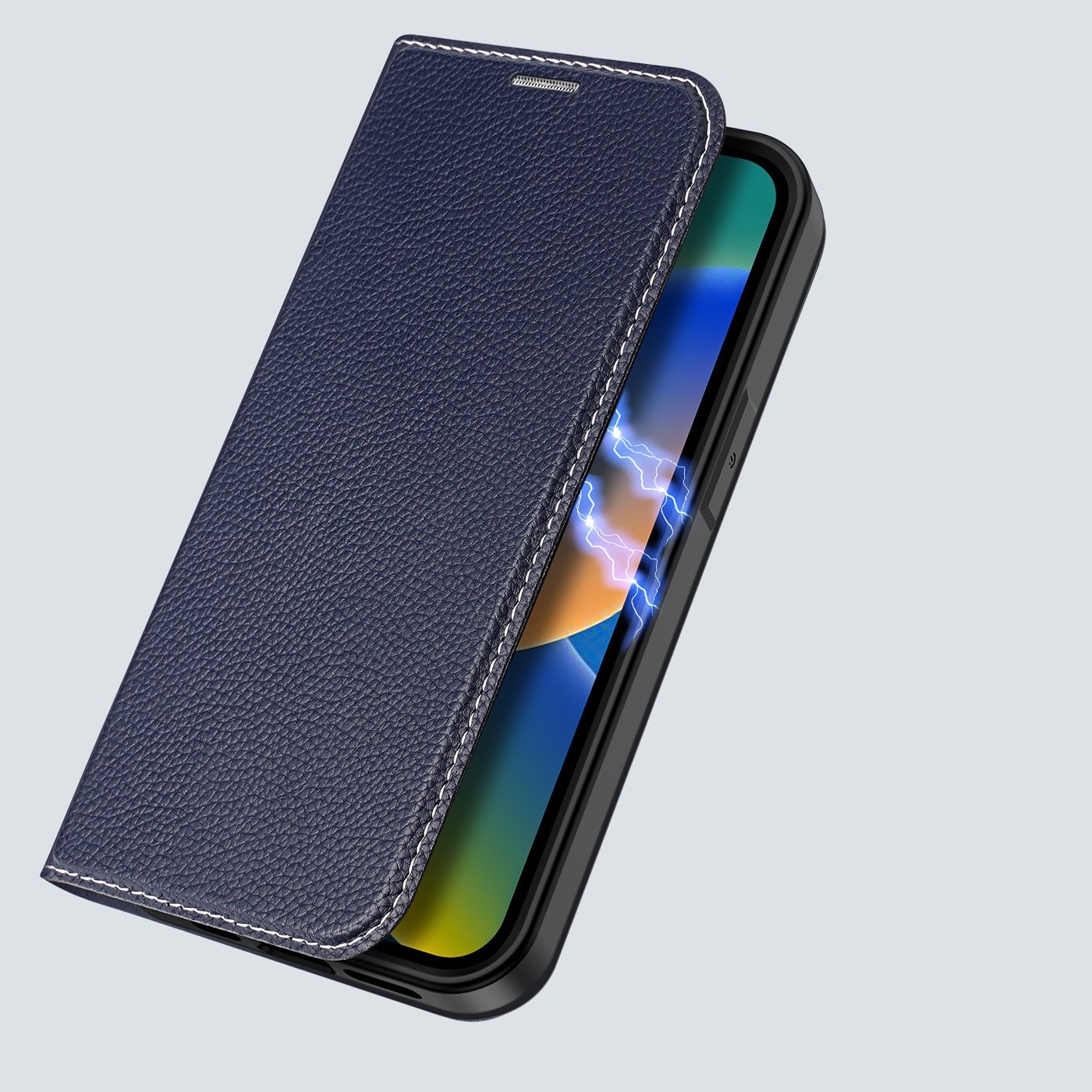 Dux Ducis Skin X2-etui til iPhone 14 Plus-etui med magnetisk klap blå