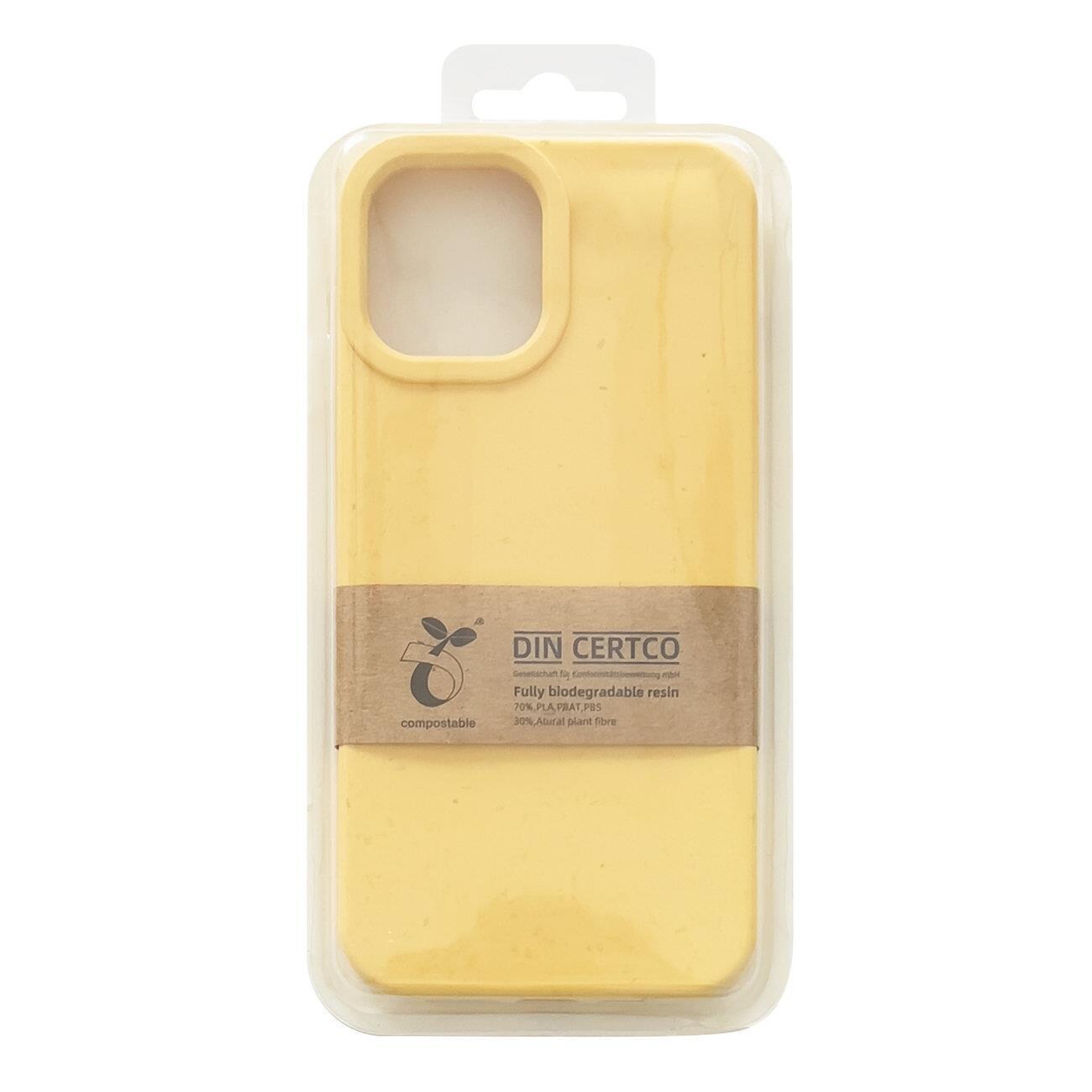 Eco Case-etui til iPhone 14 Plus nedbrydeligt silikonecover gult