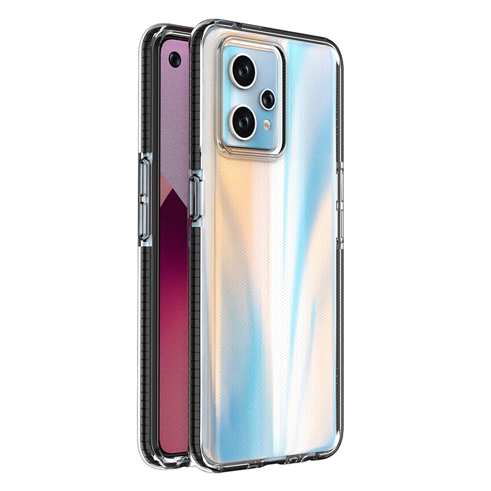 Spring Case til Realme 9 Pro+ / Realme 9 silikone cover med ramme sort