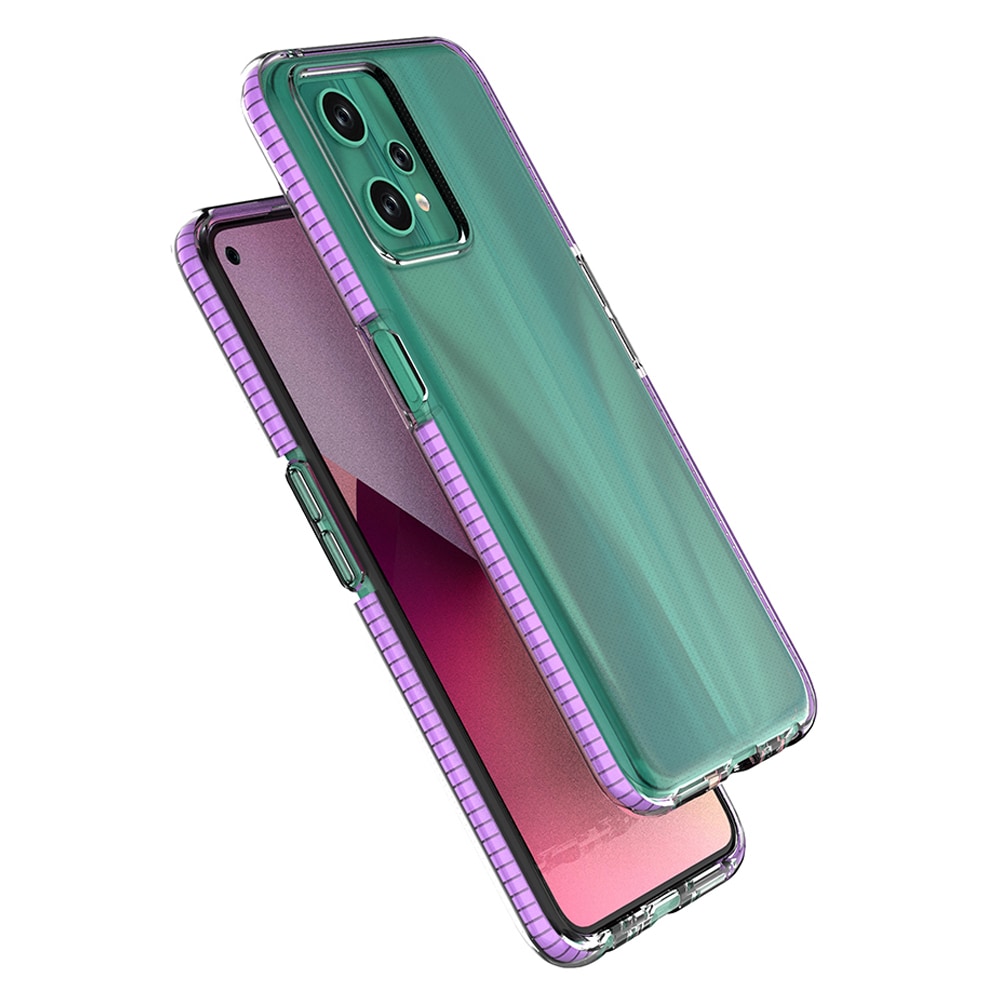 Spring Case til Realme 9 Pro silikone cover med ramme lyseblå