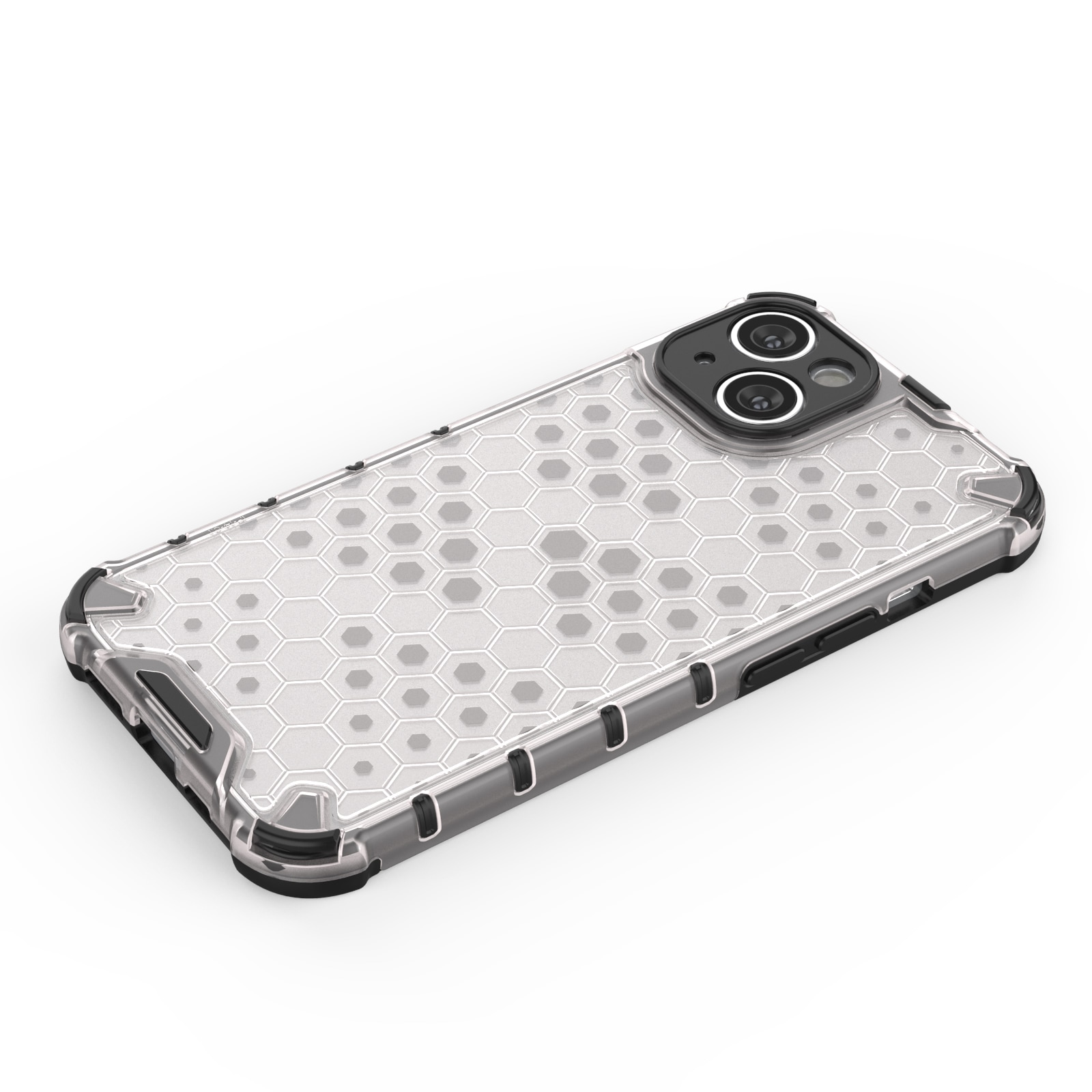 Honeycomb-etui til iPhone 14 pansret hybrid cover blå