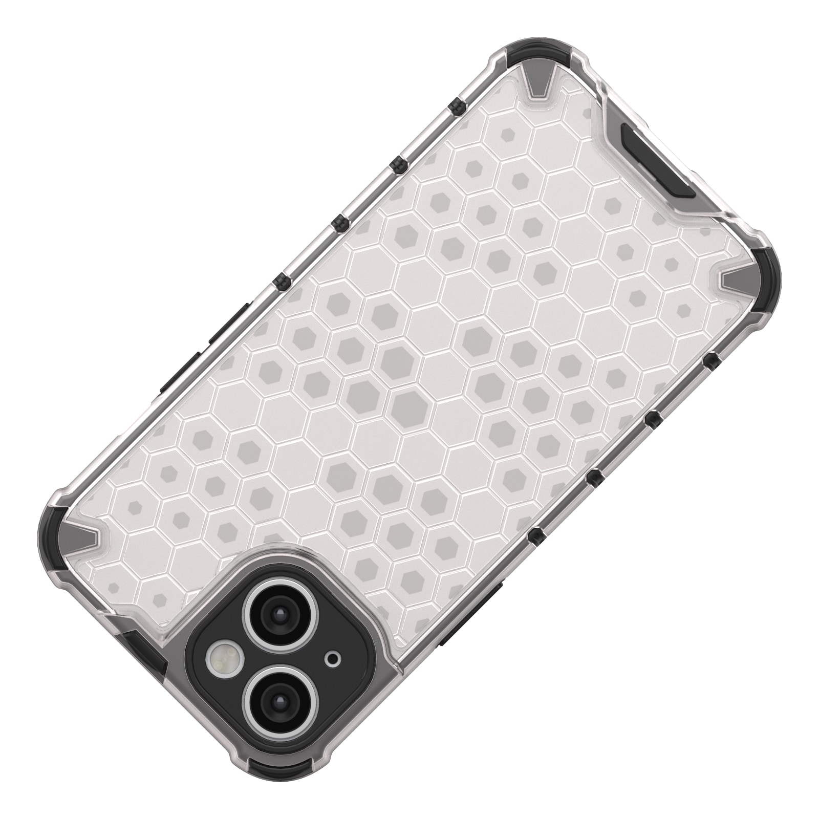 Honeycomb-etui til iPhone 14 Plus pansret hybridcover sort