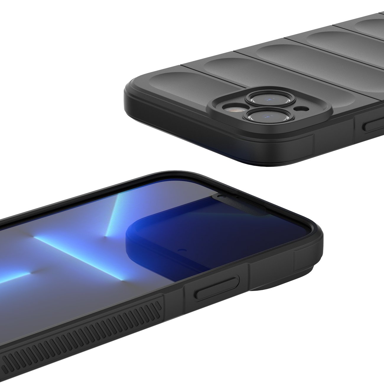 Magic Shield Case-etui til iPhone 14 Plus fleksibelt panseret cover sort