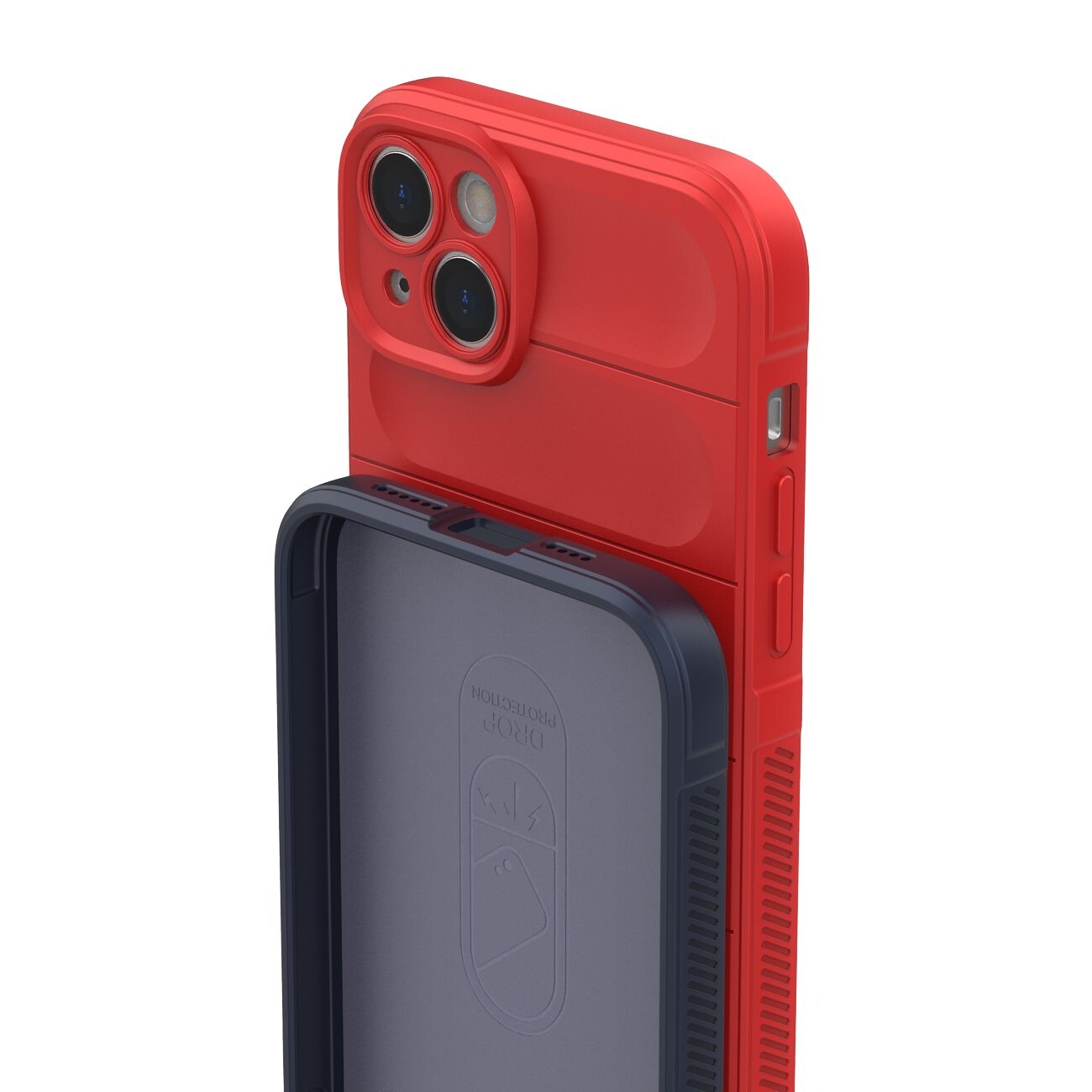 Magic Shield Case-etui til iPhone 14 Plus fleksibelt panseret cover rød