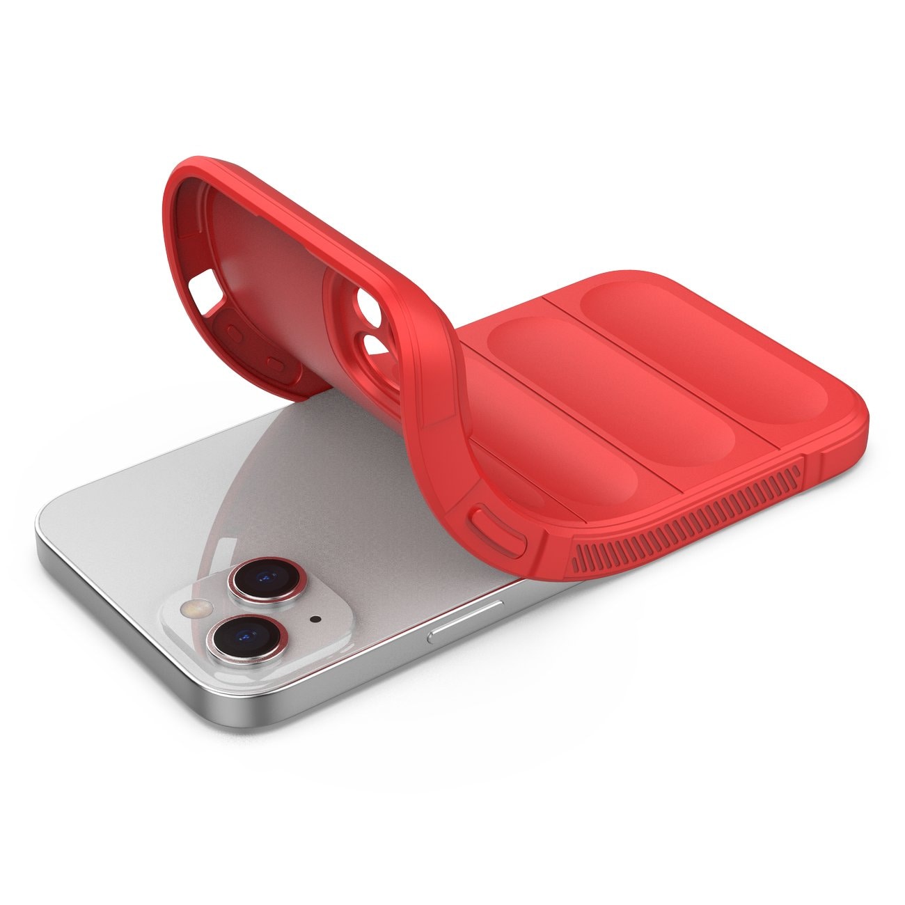 Magic Shield Case-etui til iPhone 14 Plus fleksibelt panseret cover rød