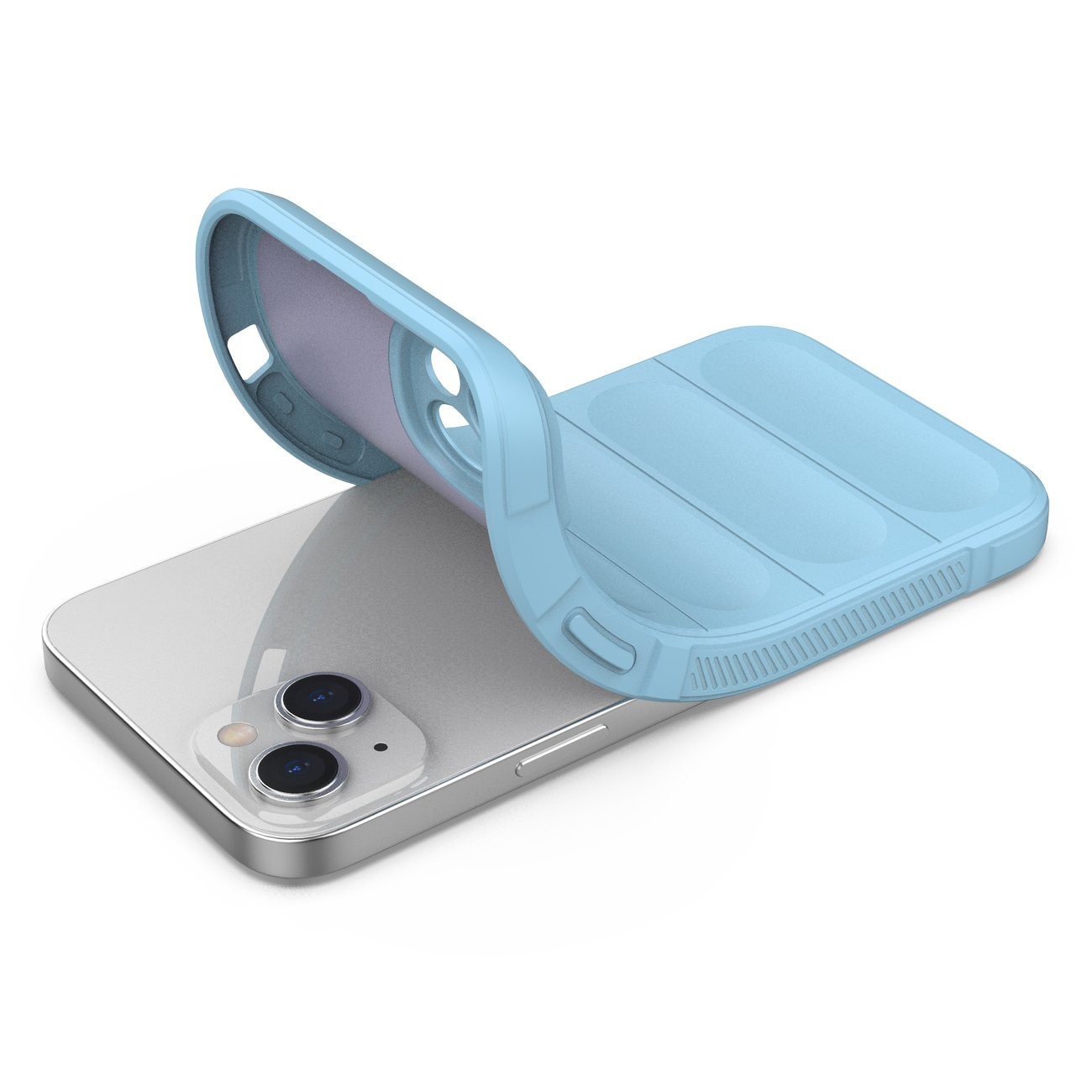 Magic Shield Case-etui til iPhone 14 Plus fleksibelt panseret etui lyseblåt