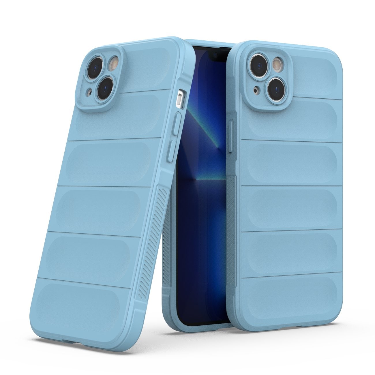 Magic Shield Case-etui til iPhone 14 Plus fleksibelt panseret etui lyseblåt