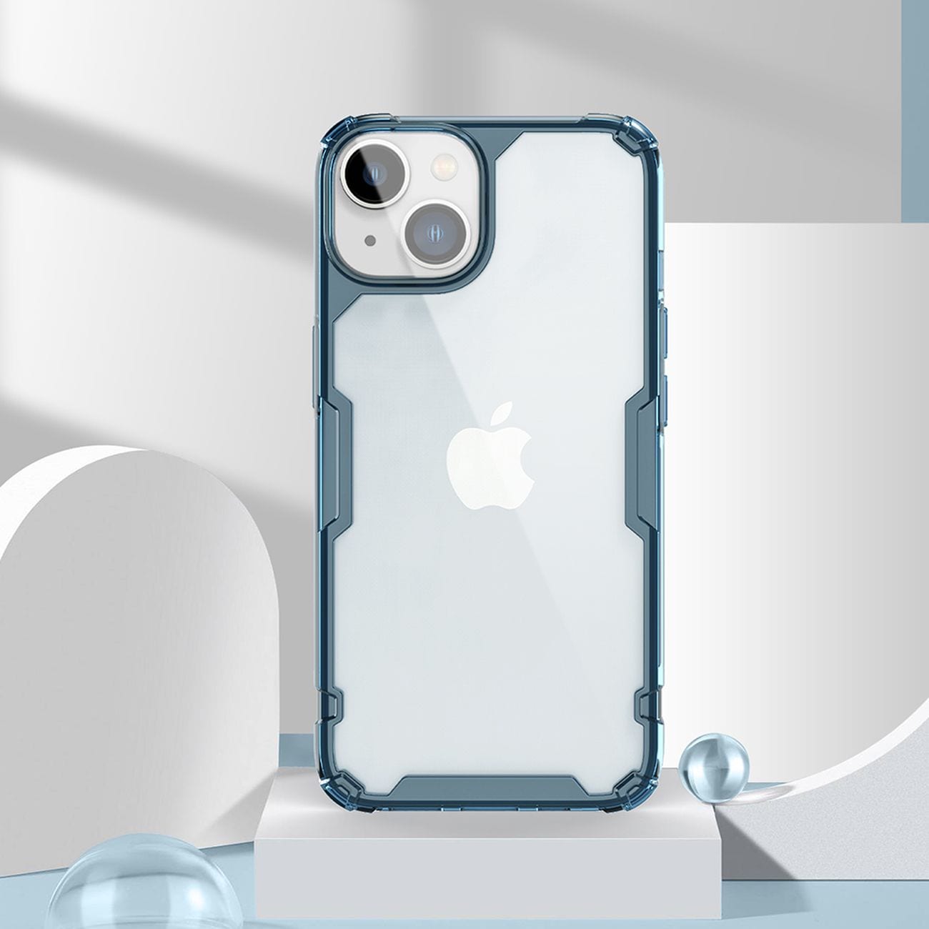 Nillkin Nature Pro iPhone 14 Plus-etui, pansret cover, gennemsigtigt cover