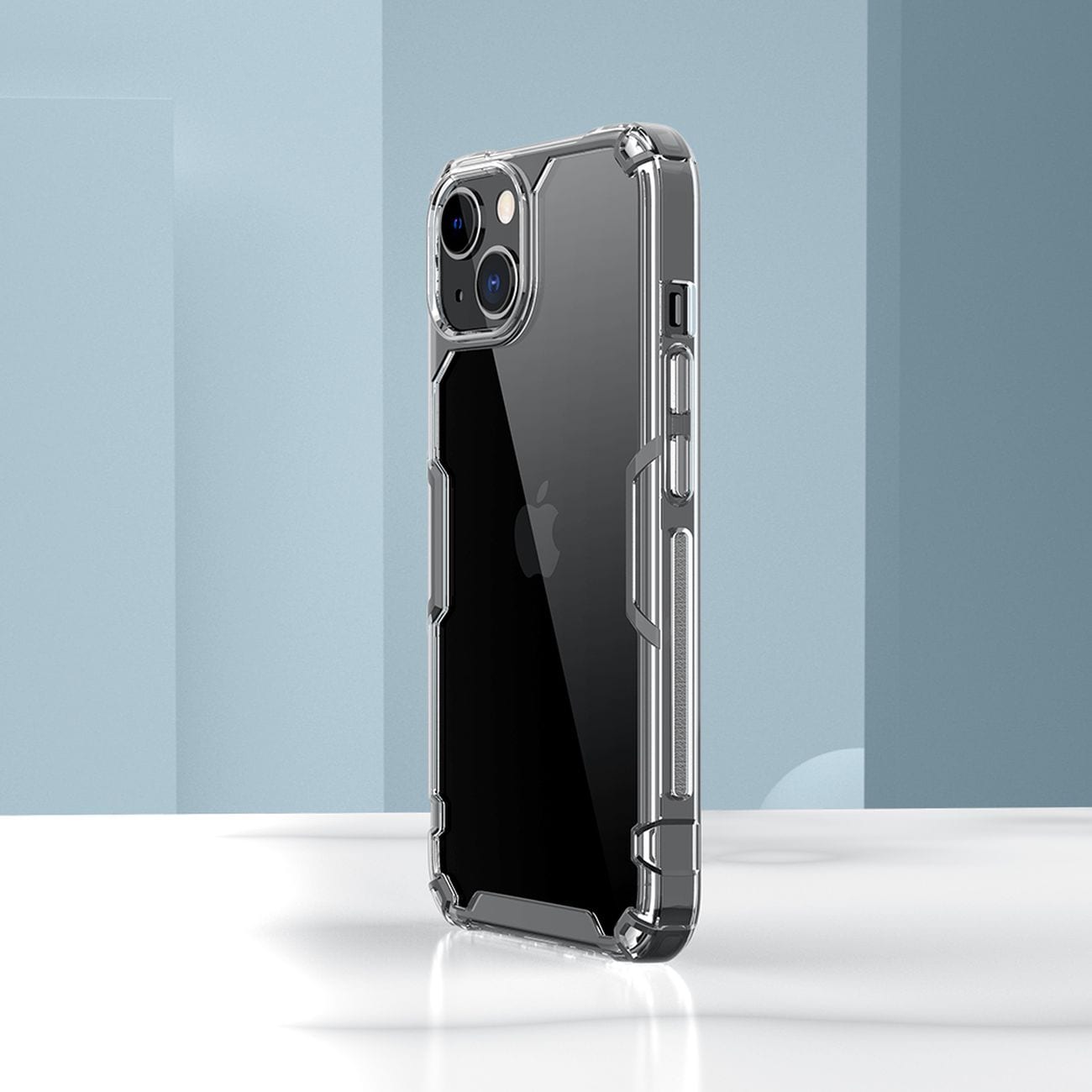 Nillkin Nature Pro iPhone 14 Plus-etui, pansret cover, blåt cover