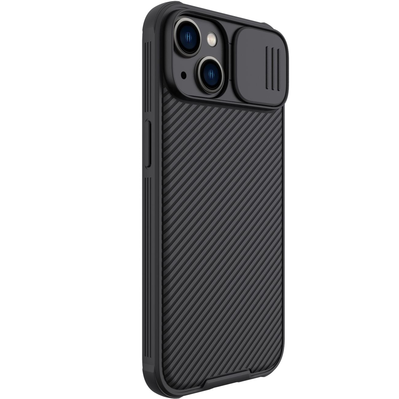 Nillkin CamShield Pro Etui iPhone 14 Plus Armor Cover Kamerabeskyttelse Sort