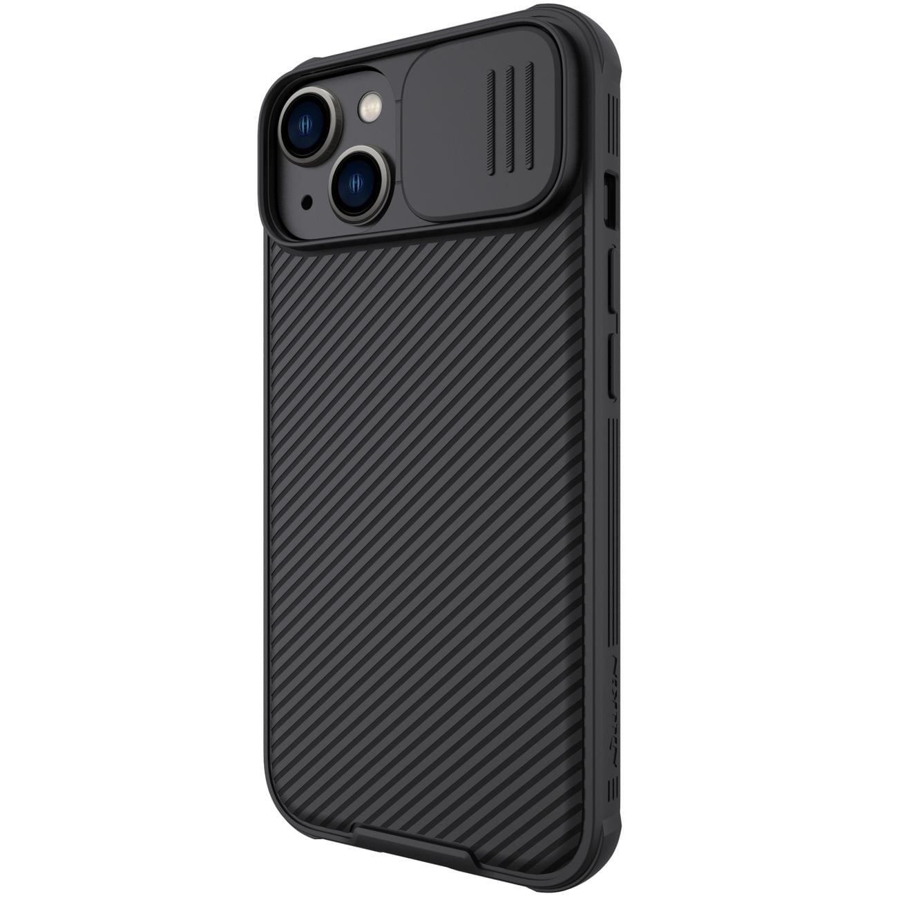 Nillkin CamShield Pro Etui iPhone 14 Plus Armor Cover Kamerabeskyttelse Sort