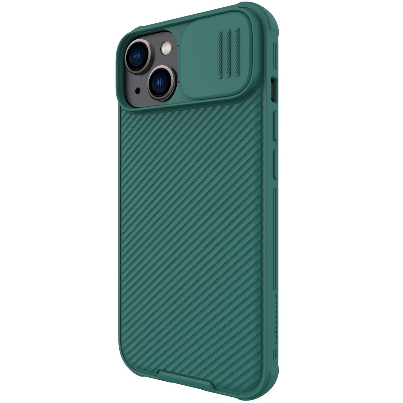 Nillkin CamShield Pro Etui iPhone 14 Plus Pansret cover Kamerabeskyttelse Grøn