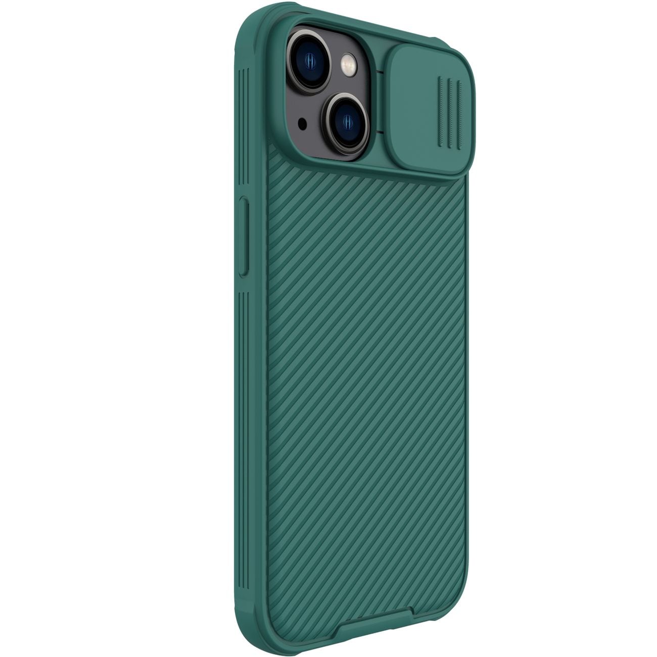Nillkin CamShield Pro Etui iPhone 14 Plus Pansret cover Kamerabeskyttelse Grøn