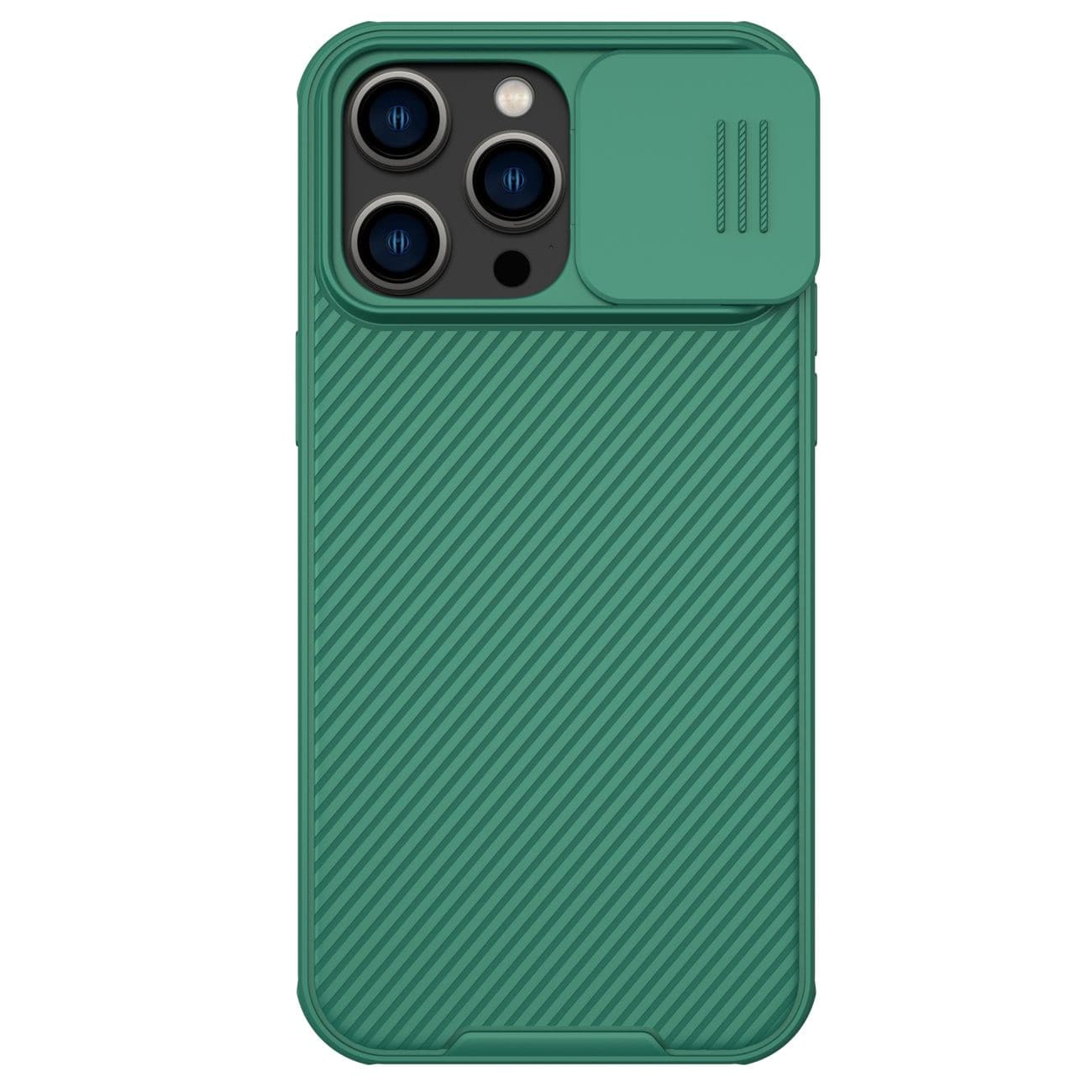 Nillkin CamShield Pro-etui iPhone 14 Pro Max Pansret cover Kamerabeskyttelse Grøn