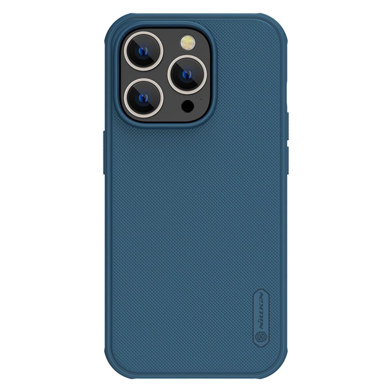 Nillkin Super Frosted Shield Pro-etui til iPhone 14 Pro bagcover blå