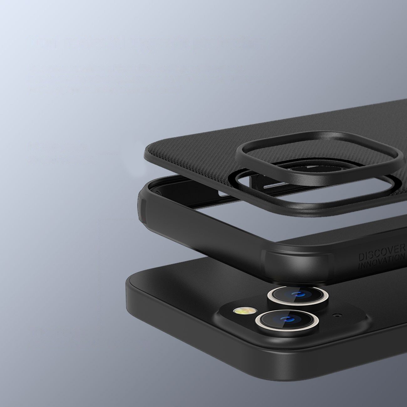 Nillkin Super Frosted Shield Pro-etui til iPhone 14 Plus bagcover blå