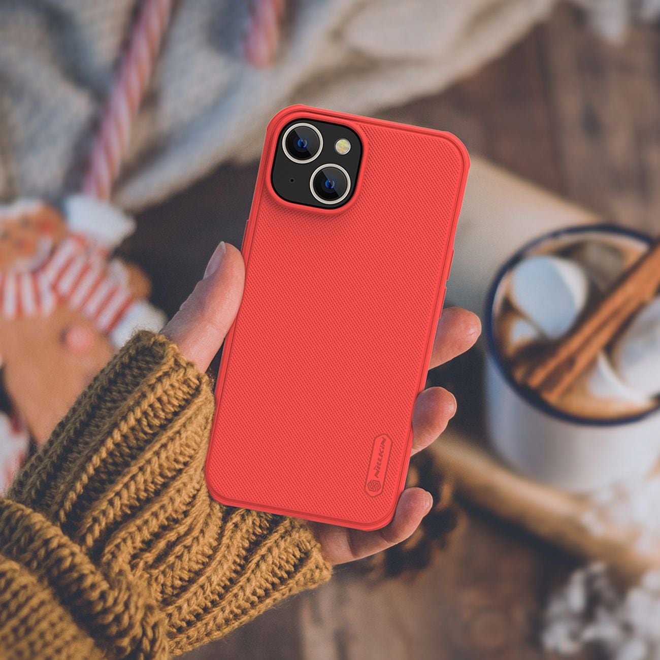 Nillkin Super Frosted Shield Pro-etui til iPhone 14 Plus bagcover blå