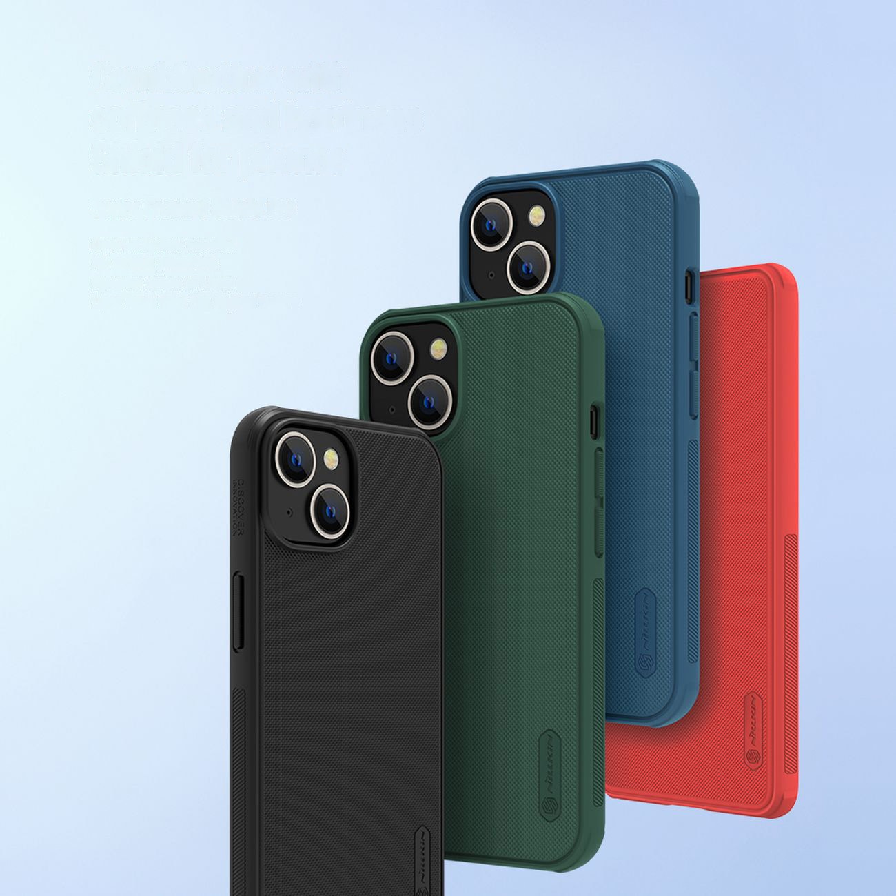 Nillkin Super Frosted Shield Pro-etui til iPhone 14 Plus bagcover grøn