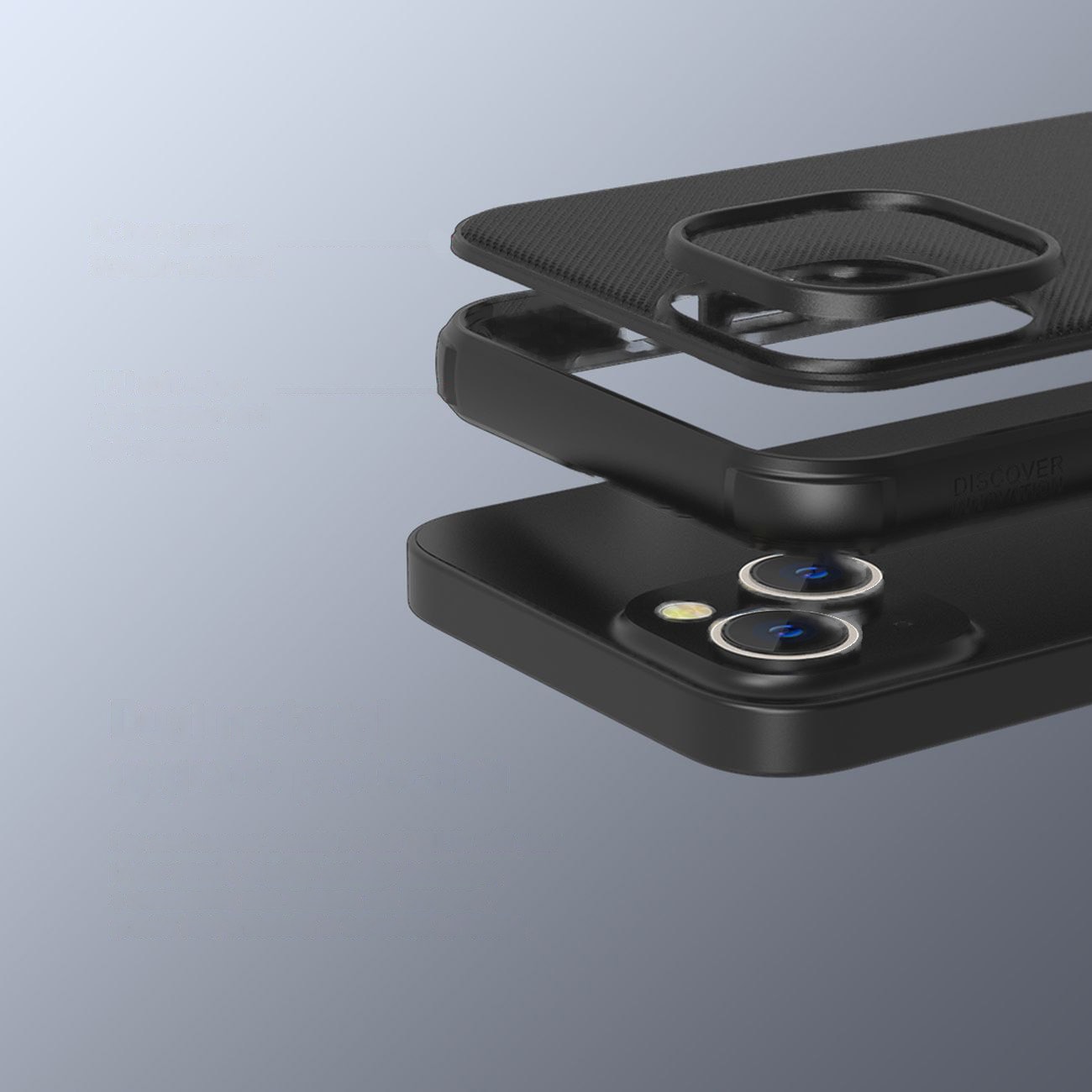 Nillkin Super Frosted Shield Pro magnetisk etui til iPhone 14 Plus med MagSafe magnetisk sort