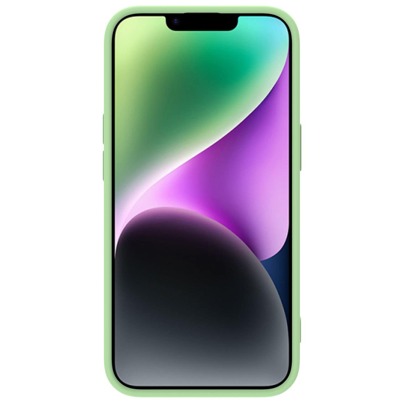 Nillkin CamShield Silky Silicone Case iPhone 14 Plus-etui med kameradæksel grøn