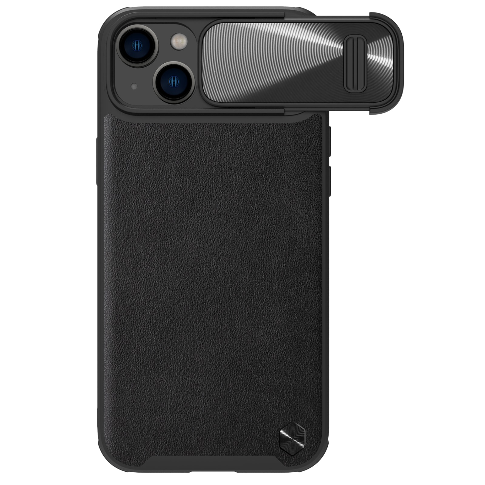Nillkin CamShield Leather S Case iPhone 14 Plus-etui med kameradæksel sort