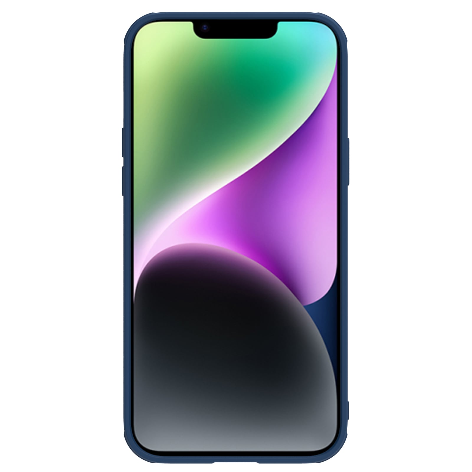 Nillkin CamShield Leather S Case iPhone 14 Plus-etui med kameradæksel blå
