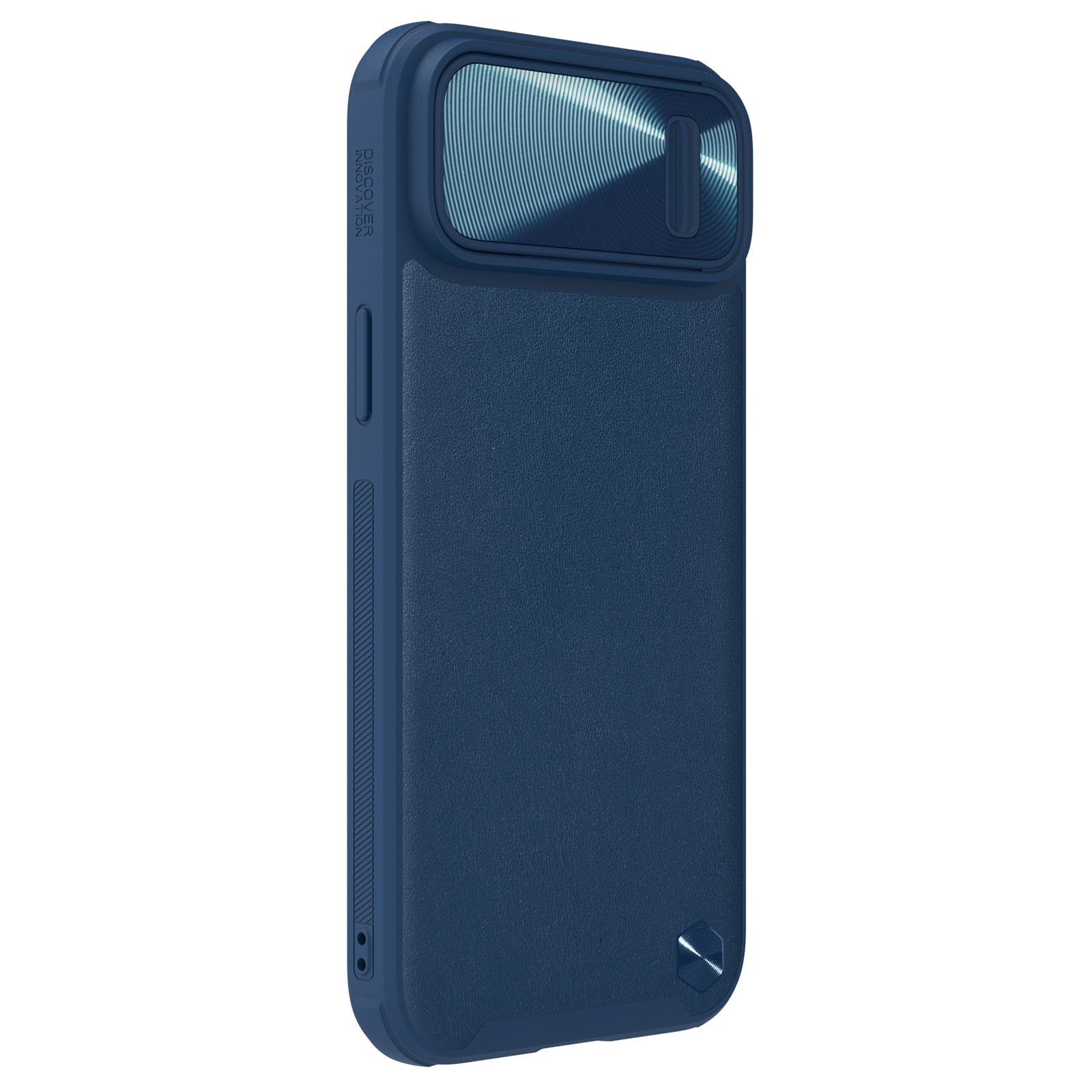 Nillkin CamShield Leather S Case iPhone 14 Plus-etui med kameradæksel blå
