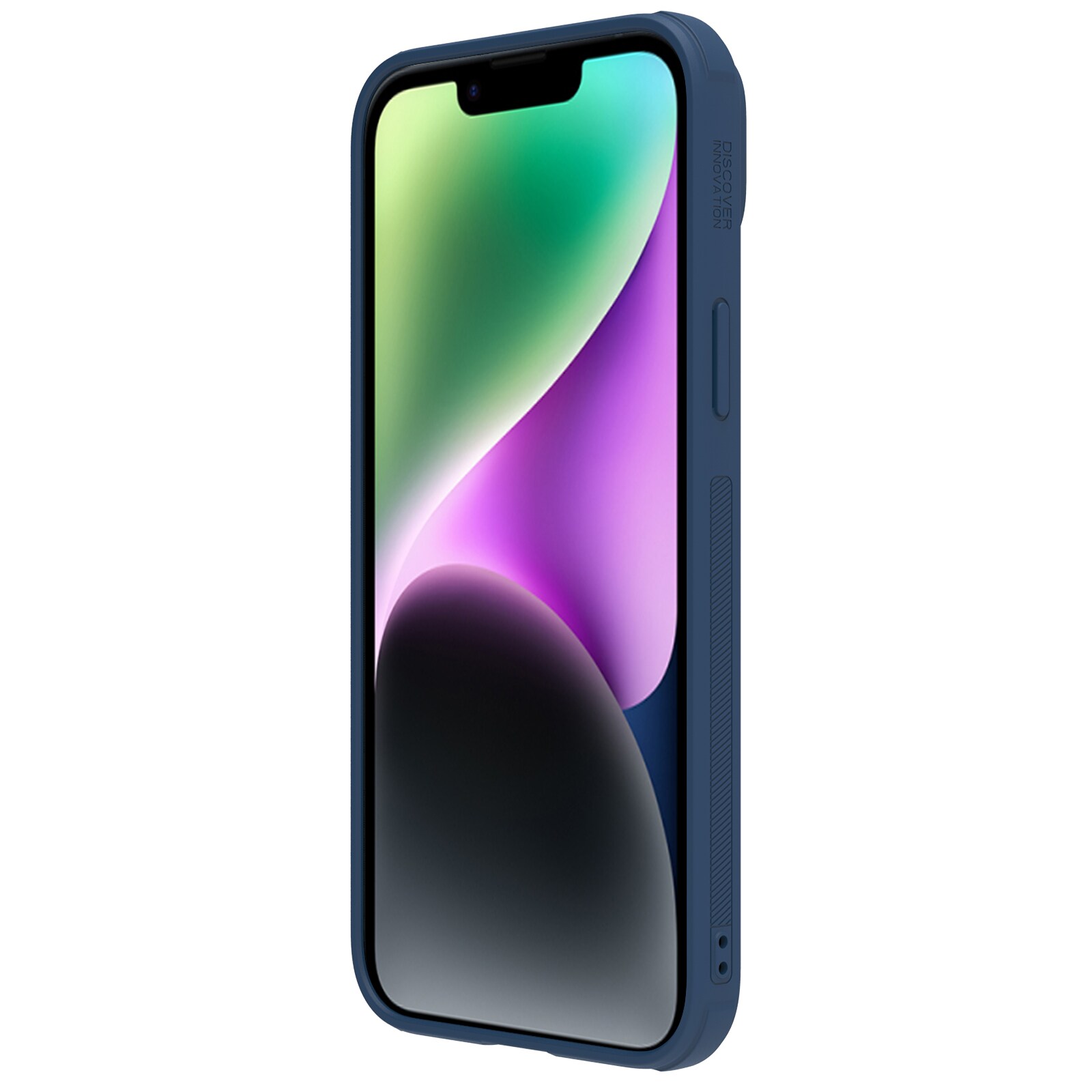 Nillkin CamShield Leather S Case iPhone 14 Plus-etui med kameradæksel blå