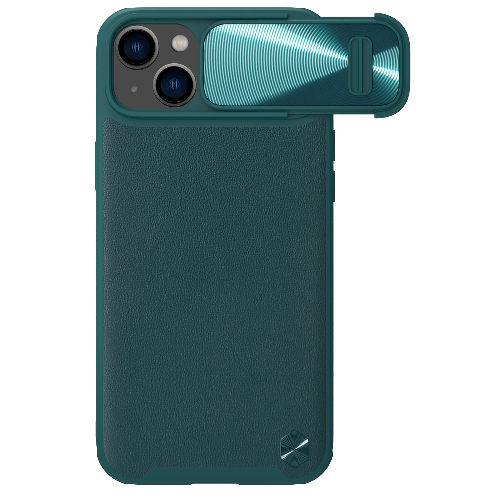 Nillkin CamShield Leather S Case iPhone 14 Plus-etui med kameradæksel grøn