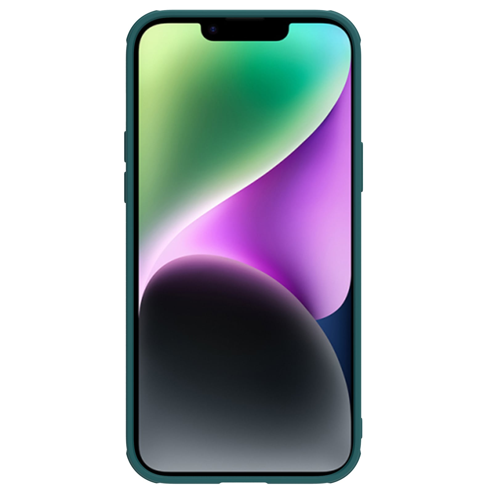 Nillkin CamShield Leather S Case iPhone 14 Plus-etui med kameradæksel grøn