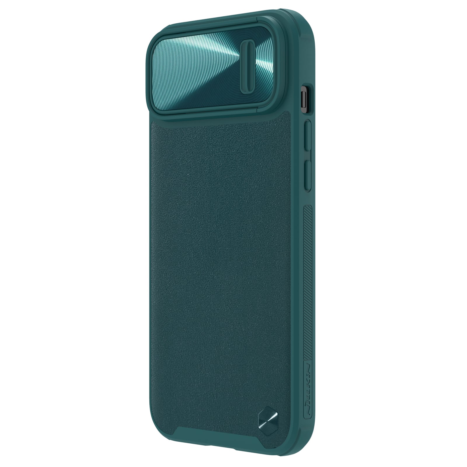 Nillkin CamShield Leather S Case iPhone 14 Plus-etui med kameradæksel grøn