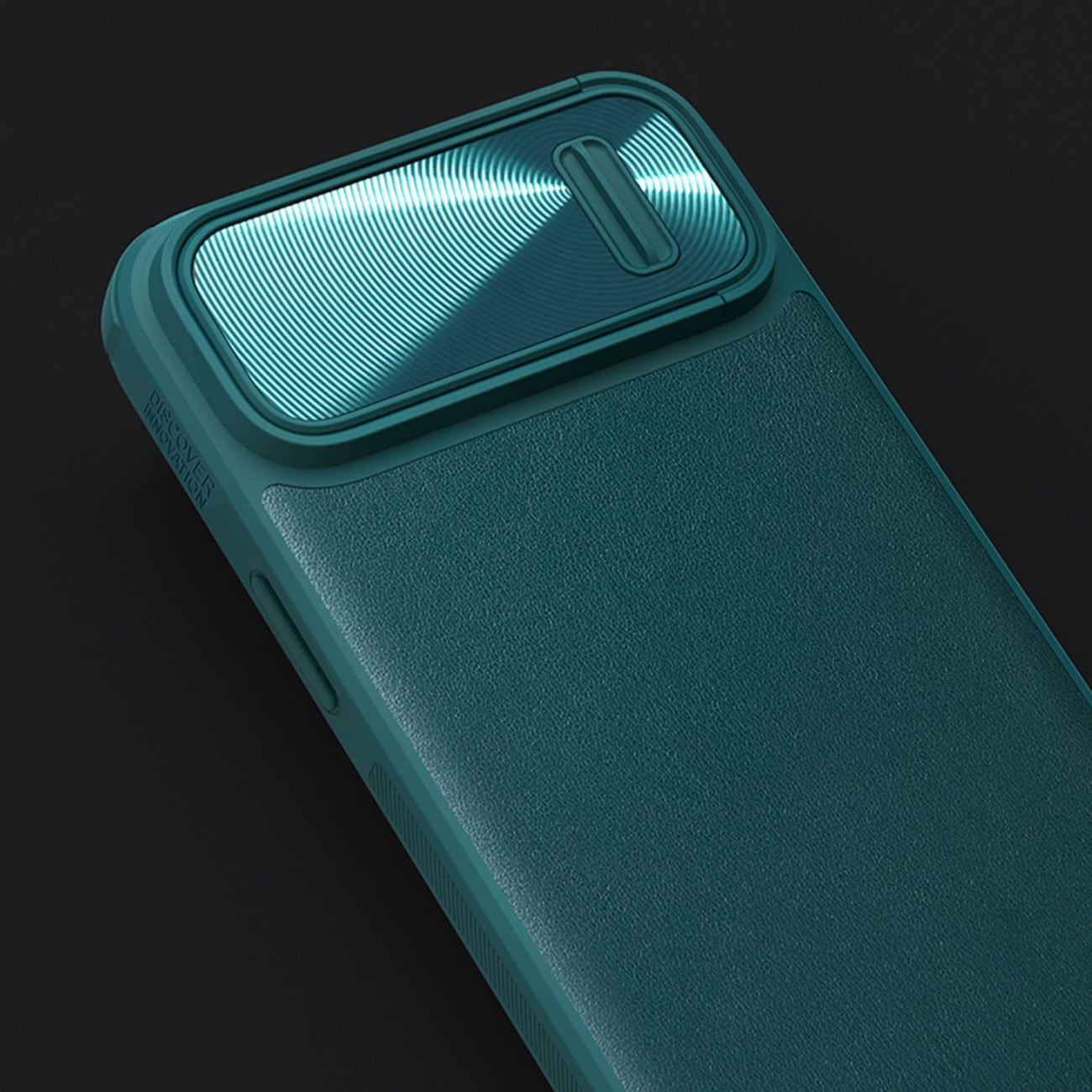 Nillkin CamShield Leather S Case iPhone 14 Plus-etui med kameradæksel grøn