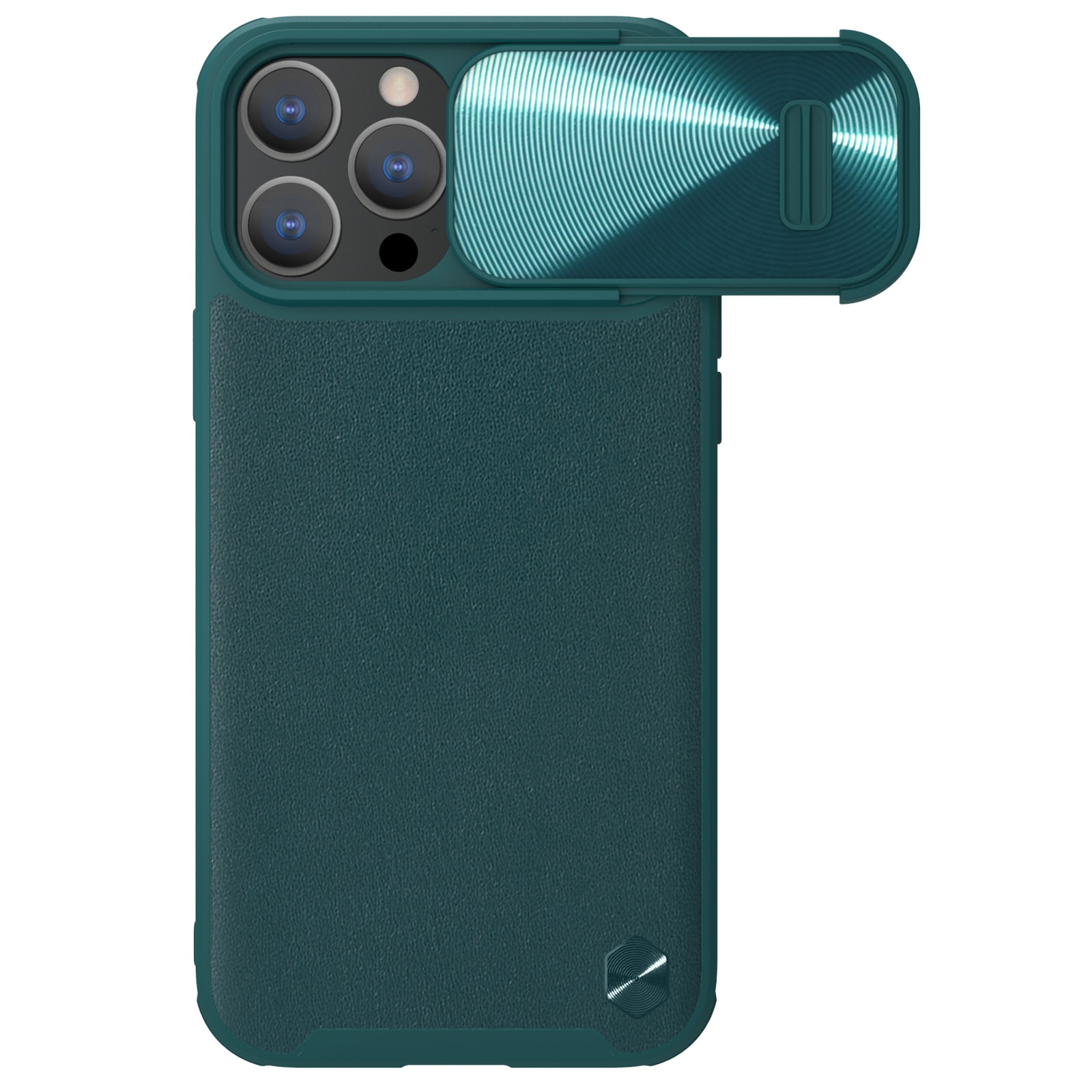 Nillkin CamShield Leather S Case iPhone 14 Pro Max-etui med kameradæksel grøn