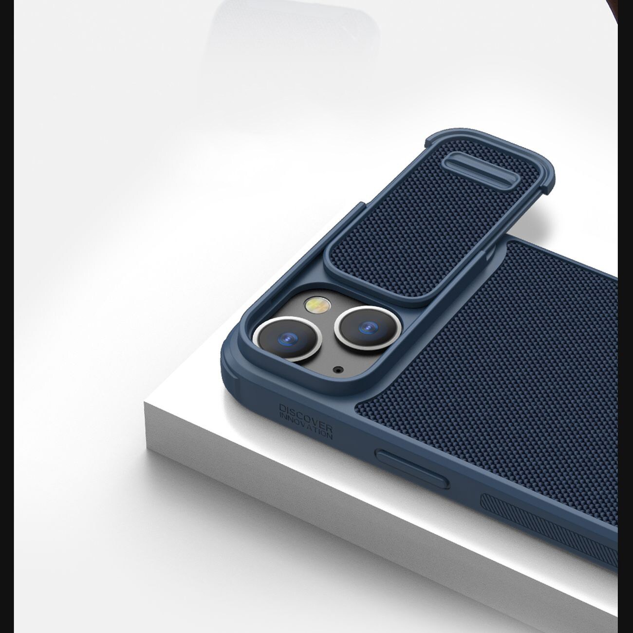 Nillkin Textured S Case iPhone 14 Plus pansret cover med kameradæksel, sort