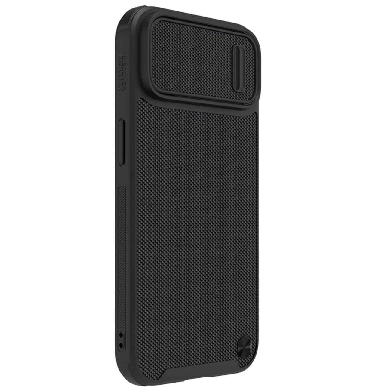 Nillkin Textured S Case iPhone 14 Plus pansret cover med kameradæksel, sort