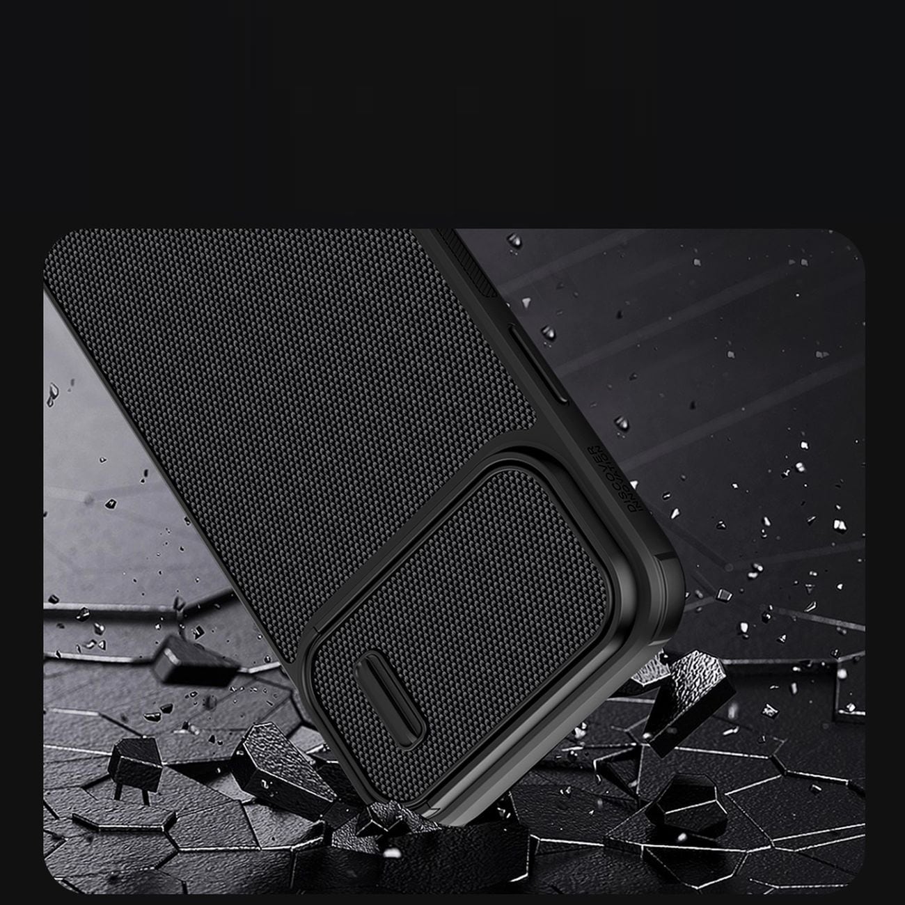 Nillkin Textured S Case iPhone 14 Plus pansret cover med kameradæksel, sort